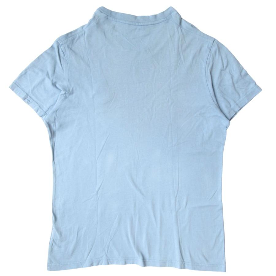 MONCLER モンクレール コットン Tシャツ カットソー 半袖 ロゴ ワッペン F20938C75900 サイズL ライトブルー メンズ 古着 中古 | MONCLER | 01