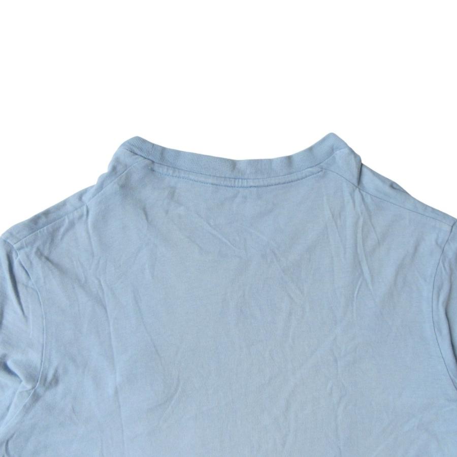 MONCLER モンクレール コットン Tシャツ カットソー 半袖 ロゴ ワッペン F20938C75900 サイズL ライトブルー メンズ 古着 中古 | MONCLER | 03