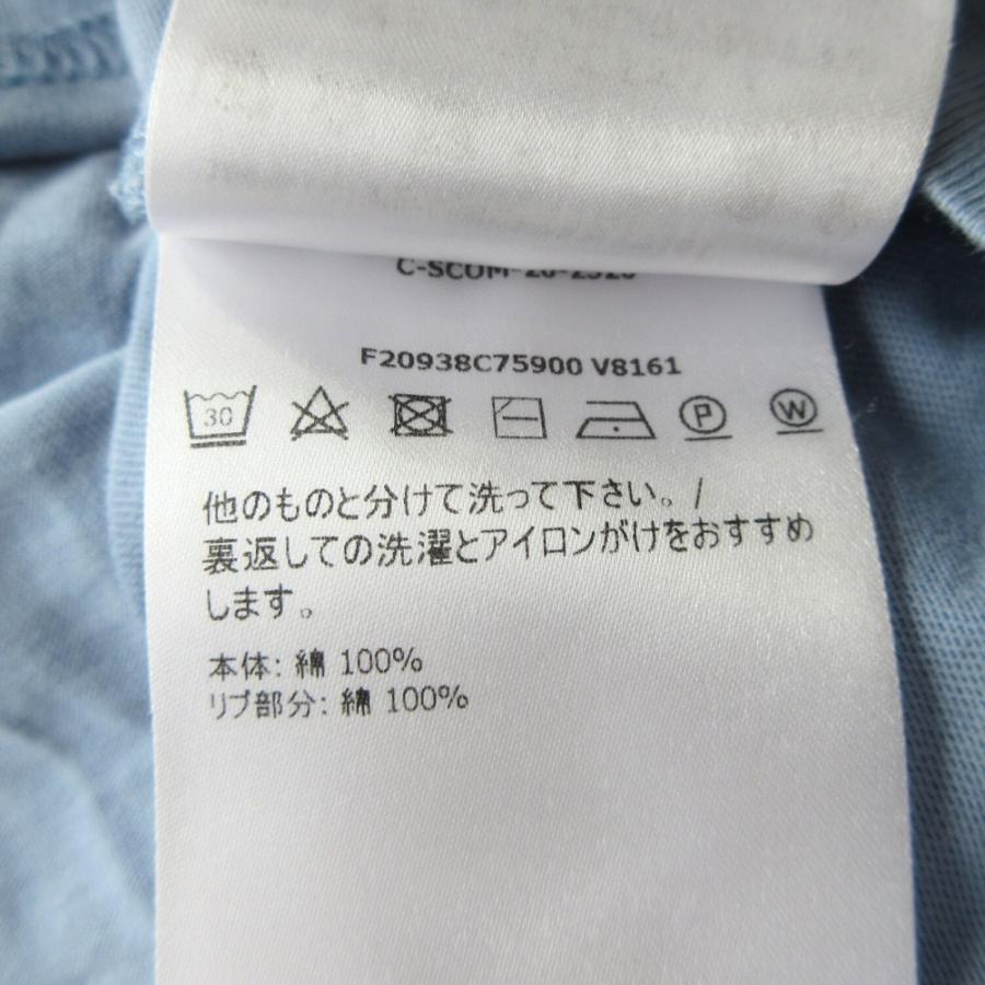 MONCLER モンクレール コットン Tシャツ カットソー 半袖 ロゴ ワッペン F20938C75900 サイズL ライトブルー メンズ 古着 中古 | MONCLER | 06