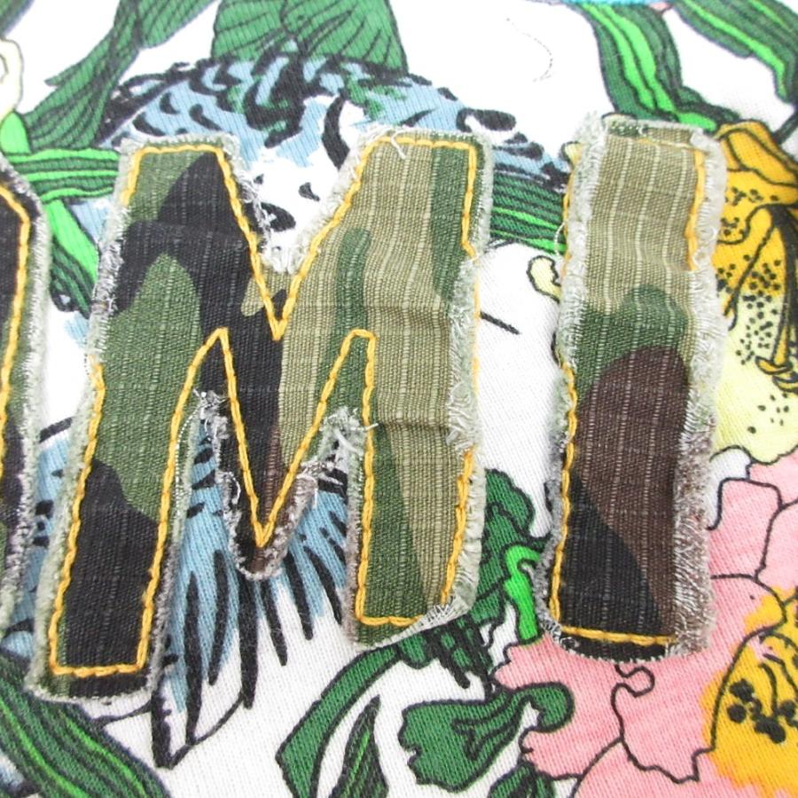 美品 ENERGIE エナジー パッチワーク タンクトップ ノースリーブ Tシャツ 切替 ダメージ加工 和柄 M マルチカラー×グレー メンズ 古着 中古 | エナジー | 04