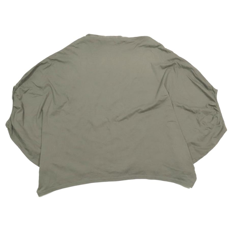 mizuiro ind ミズイロインド 七分袖 Tシャツ カットソー ドルマンスリーブ ボートネック ドレープ プルオーバー カーキ レディース 古着 中古 | mizuiroind | 01