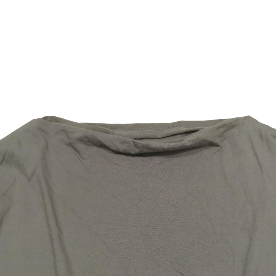 mizuiro ind ミズイロインド 七分袖 Tシャツ カットソー ドルマンスリーブ ボートネック ドレープ プルオーバー カーキ レディース 古着 中古 | mizuiroind | 02