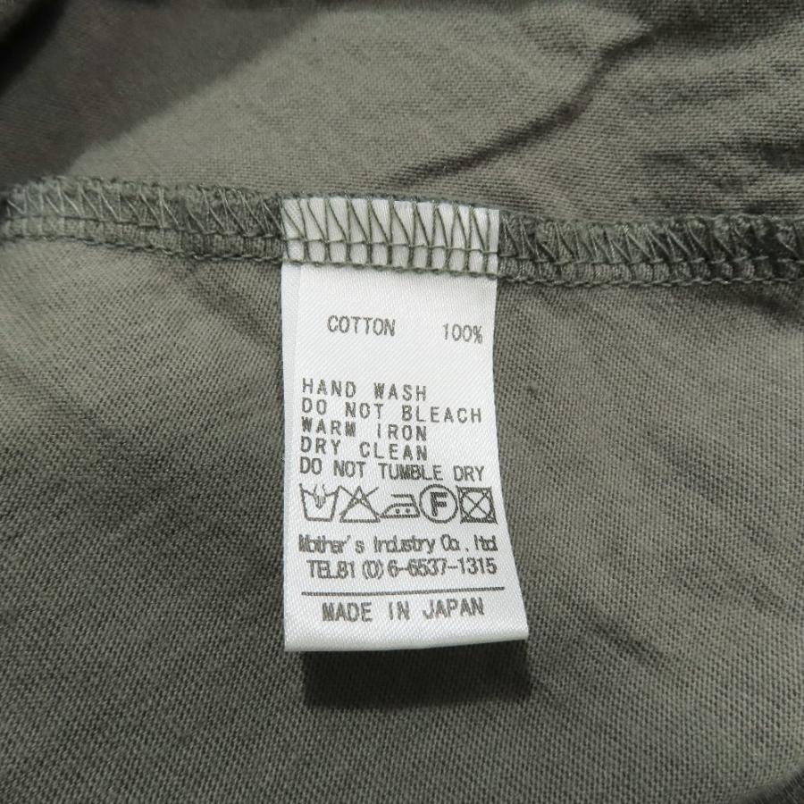 mizuiro ind ミズイロインド 七分袖 Tシャツ カットソー ドルマンスリーブ ボートネック ドレープ プルオーバー カーキ レディース 古着 中古 | mizuiroind | 05