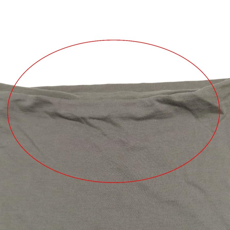 mizuiro ind ミズイロインド 七分袖 Tシャツ カットソー ドルマンスリーブ ボートネック ドレープ プルオーバー カーキ レディース 古着 中古 | mizuiroind | 09
