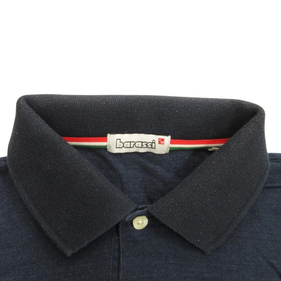 良品 barassi バラシ ポロシャツ カットソー ロゴ 刺繍 46 ネイビー メンズ 古着 中古 |  | 04