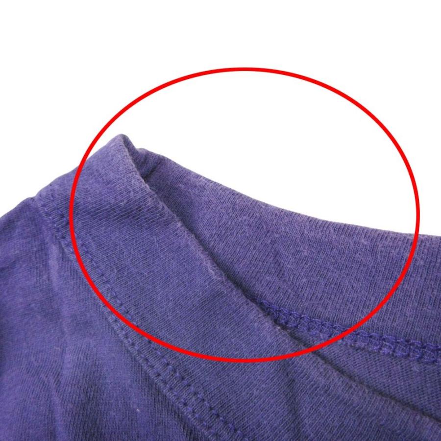 良品 homspun ホームスパン 天竺 コットン Tシャツ カットソー トップス ストレッチ 長袖 クルーネック S 紫 パープル レディース 古着 中古 | homspun | 05