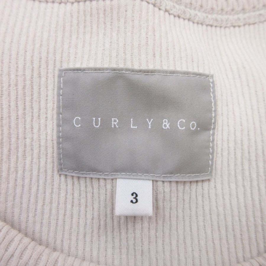 美品 CURLY＆CO カーリー WAFFLE TANK TOP ワッフル タンクトップ ノースリーブ カットソー トップス 3 アイボリー メンズ 古着 中古 | Curly | 04