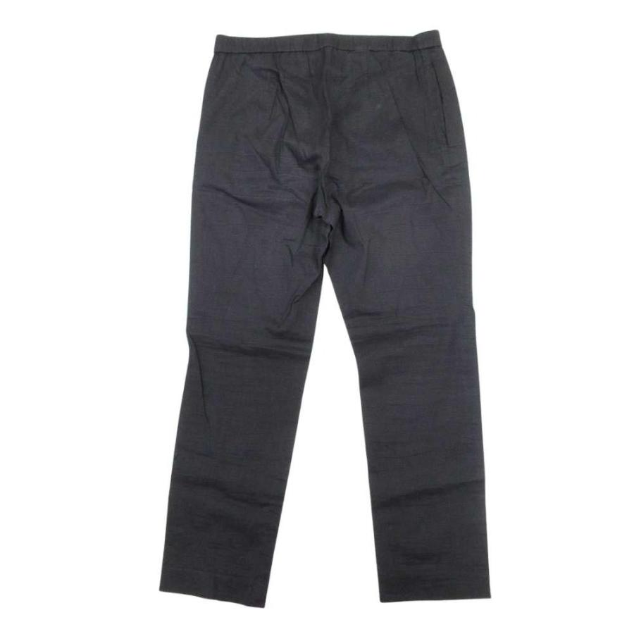 良品 Theory セオリー ECO CRUNCH WASH BASIC PULL ON PANT リネン混 パンツ イージーウエスト ストレッチ 4 黒 ブラック レディース 古着 中古 | theory | 01