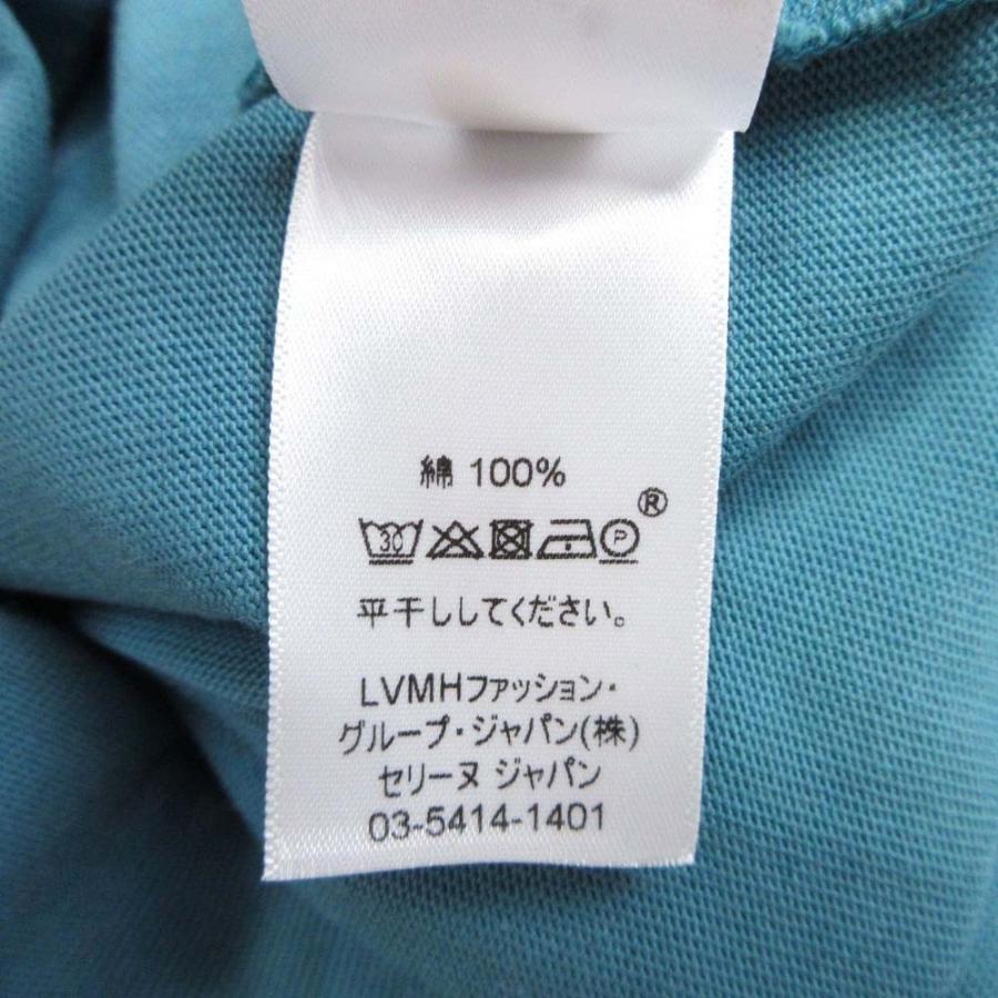 CELINE セリーヌ DEPOSE フィービー期 五分袖 コットン オーバーサイズ Tシャツ カットソー 無地 44 ブルー系 メンズ レディース 古着 中古 | CELINE | 05
