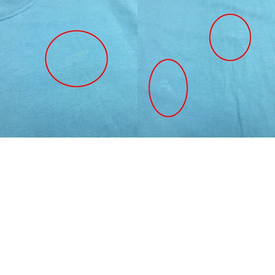 CELINE セリーヌ DEPOSE フィービー期 五分袖 コットン オーバーサイズ Tシャツ カットソー 無地 44 ブルー系 メンズ レディース 古着 中古 | CELINE | 09