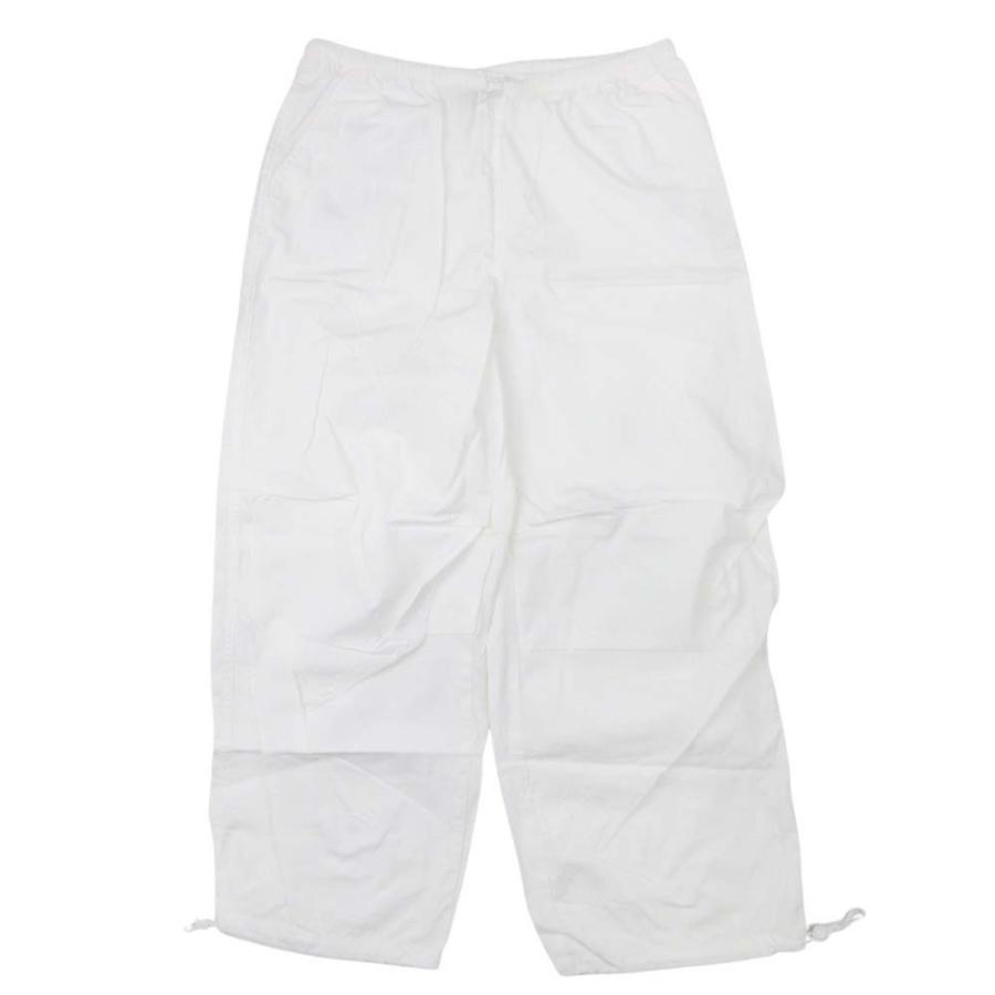 美品 DIVIDED H&M エイチアンドエム パラシュートパンツ ボトムス ミリタリー コットン ロング S 白 ホワイト レディース 古着 中古 | H&M