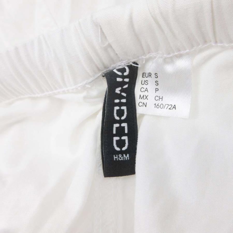 美品 DIVIDED H&M エイチアンドエム パラシュートパンツ ボトムス ミリタリー コットン ロング S 白 ホワイト レディース 古着 中古 | H&M | 04