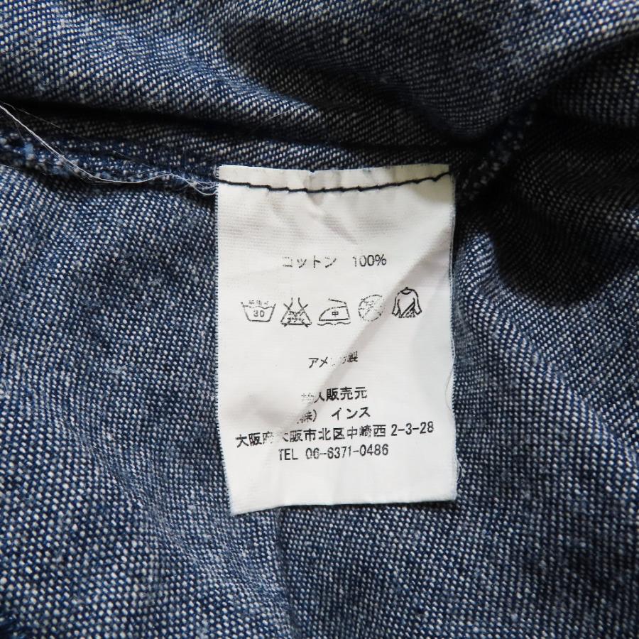 良品 Sunday Works サンデーワークス デニム 半袖 カットソー クルーネック カットオフ加工 S インディゴブルー メンズ 古着 中古 | SUNDAY WORKS | 05