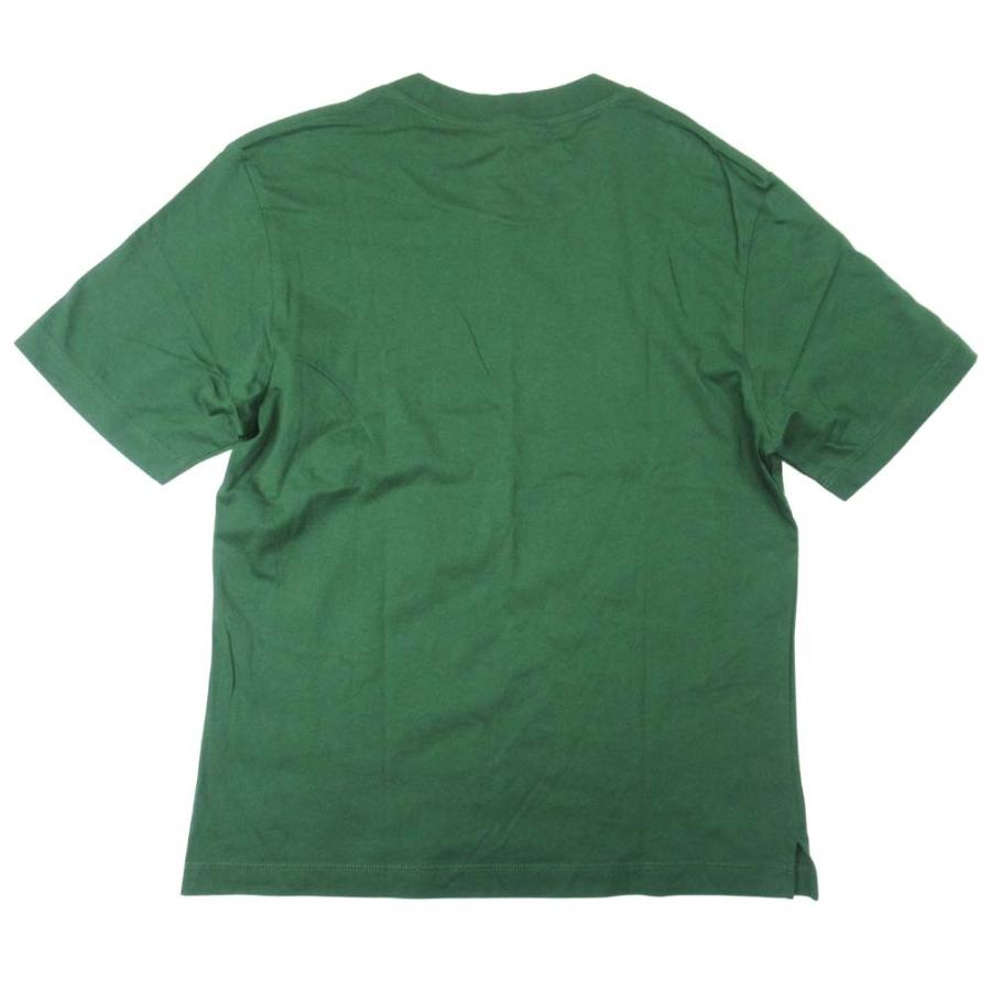 新品同様 22aw MARNI マルニ オーガニックコットン使用 ロゴ刺繍 Tシャツ クルーネック 半袖 カットソー 40 ダークグリーン レディース 古着 中古 | MARNI | 01
