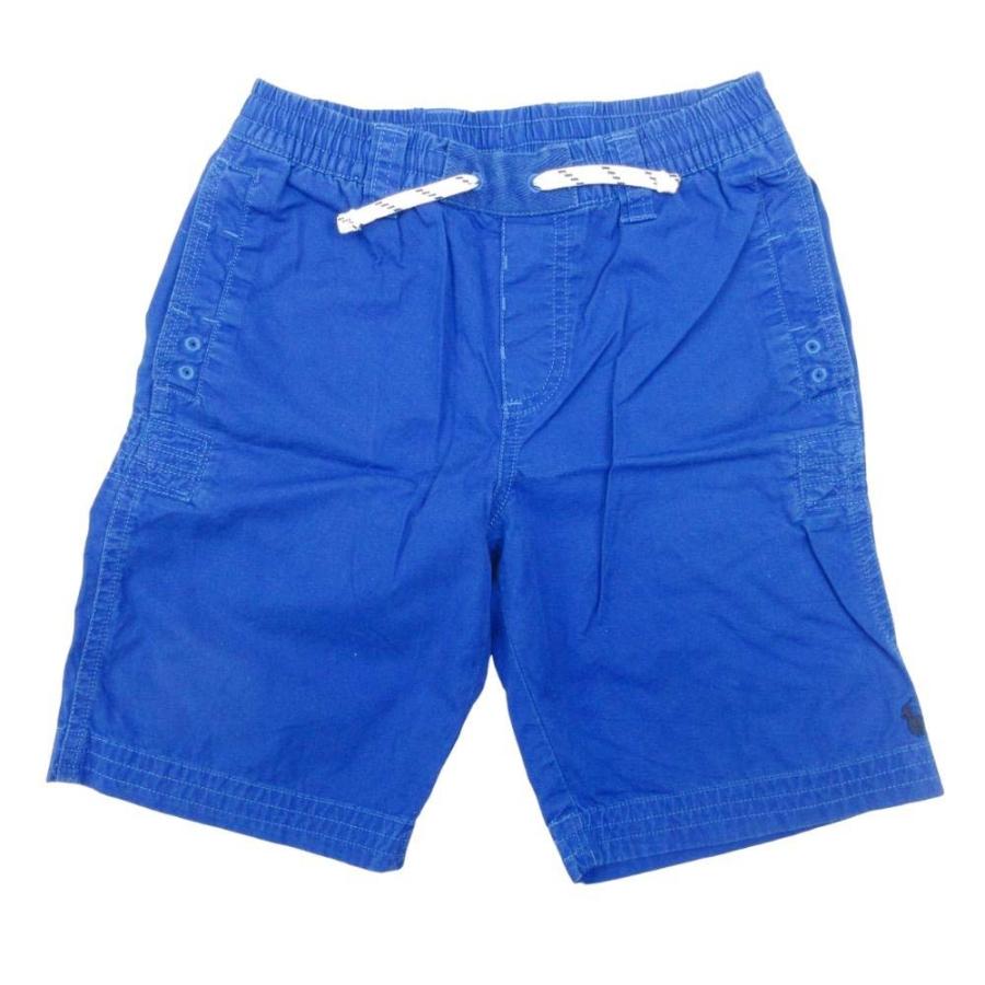 良品 POLO RALPH LAUREN ポロラルフローレン コットン ショーツ ハーフパンツ ポニーロゴ 刺繍 7/130 青 ブルー 子供服 キッズ 古着 中古 | POLO RALPH LAUREN