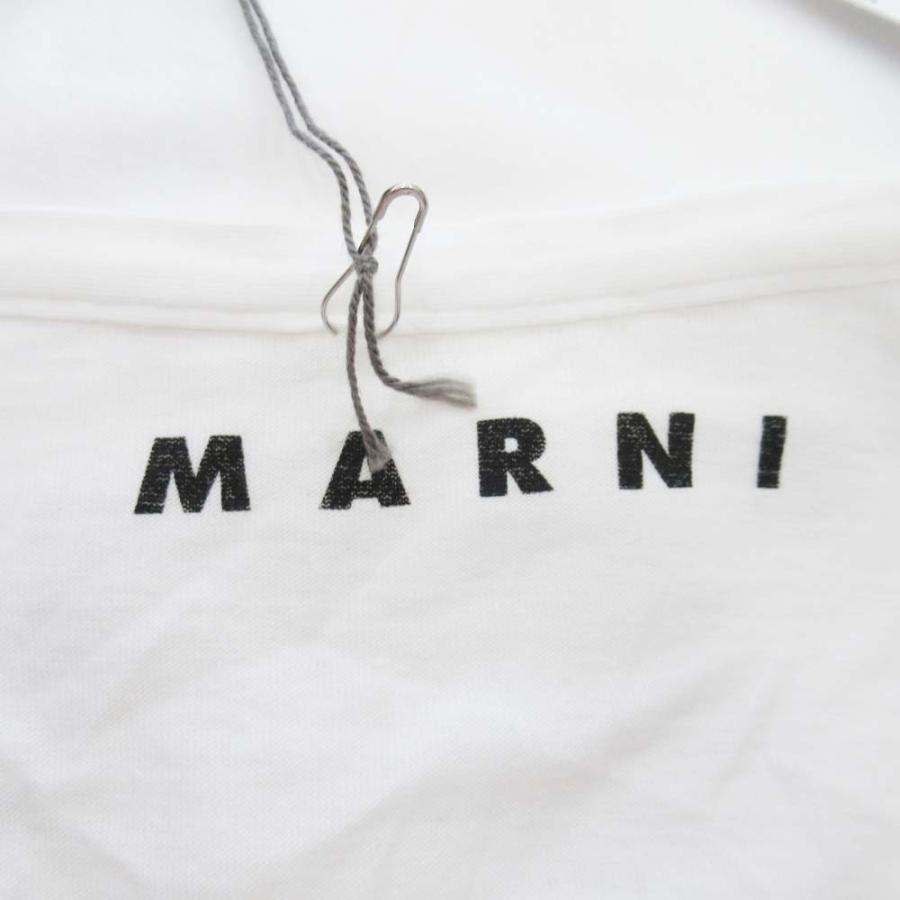 新品同様 09ss MARNI マルニ ピーターブレイク コラボ Tシャツ グラフィックプリント カットソー 40 白 ホワイト レディース 古着 中古 | MARNI | 06