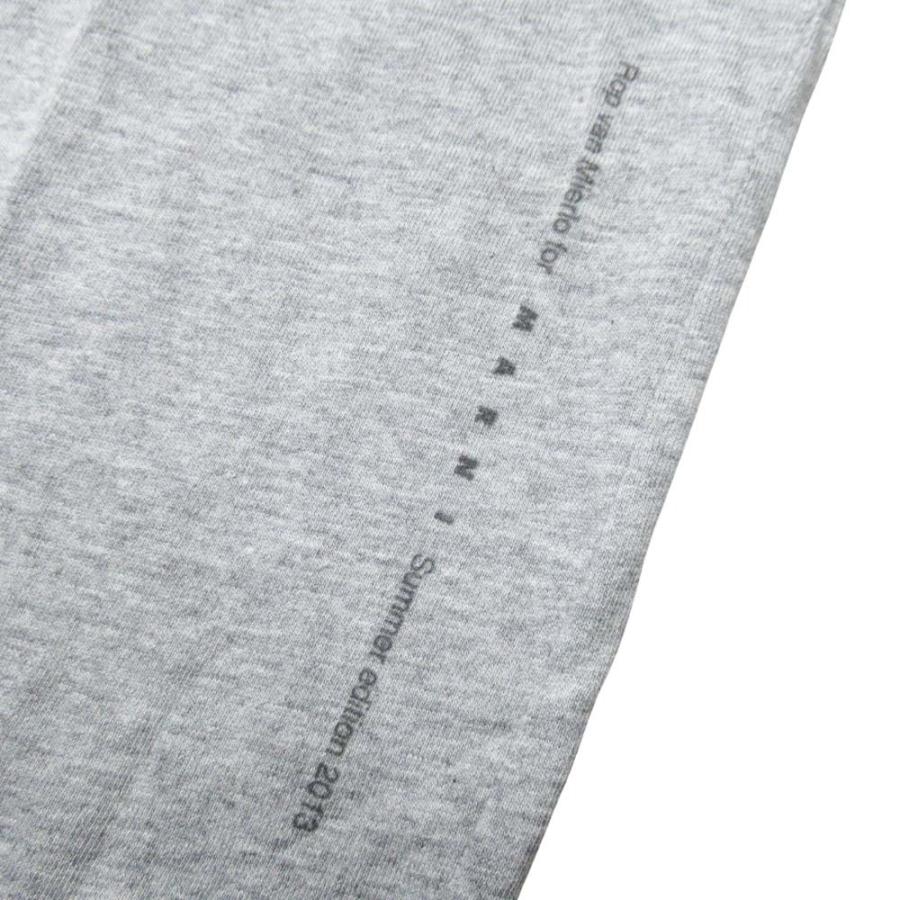未使用 13ss MARNI マルニ ロプヴァンミエルロ コラボ Tシャツ ダチョウ グラフィックプリント カットソー 38 杢グレー レディース 古着 中古 | MARNI | 04