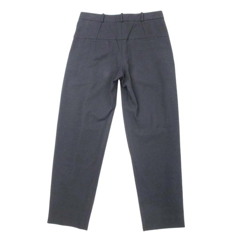 美品 BALENCIAGA バレンシアガ 2タック テーパードパンツ プリーツ トラウザー スラックス ヴァージンウール 34 黒 ブラック レディース 古着 中古 | BALENCIAGA | 01