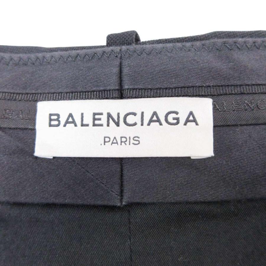 美品 BALENCIAGA バレンシアガ 2タック テーパードパンツ プリーツ トラウザー スラックス ヴァージンウール 34 黒 ブラック レディース 古着 中古 | BALENCIAGA | 05