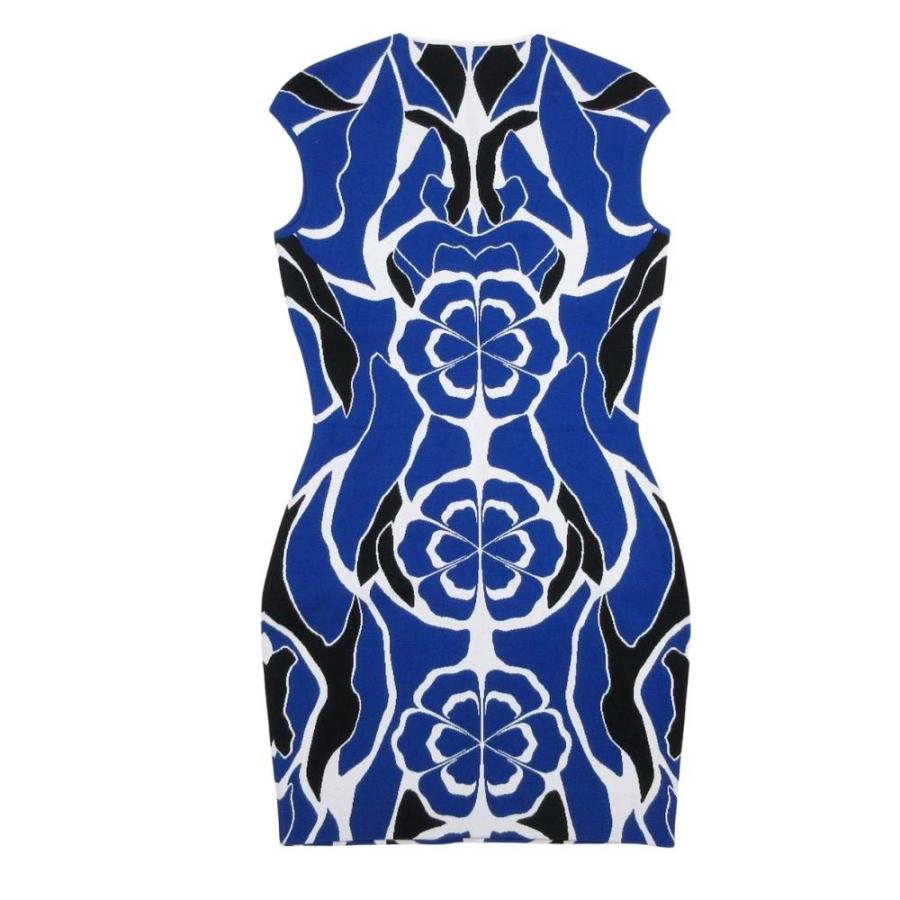 新品同様 15ss ALEXANDER MCQUEEN アレキサンダーマックイーン 総柄 タイト ニット ミニ ワンピース ドレス S マルチカラー レディース 古着 中古 | Alexander McQueen | 01