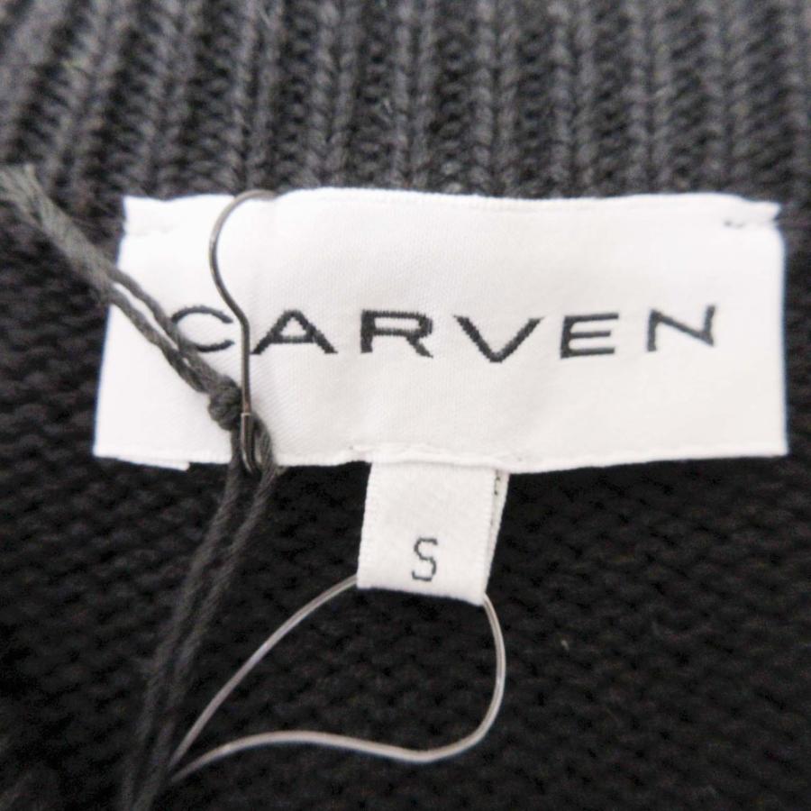 未使用 CARVEN カルヴェン フリンジ ニット ベスト Vネック カットソー ノースリーブ トップス S 黒 ブラック レディース 古着 中古 | CARVEN | 05