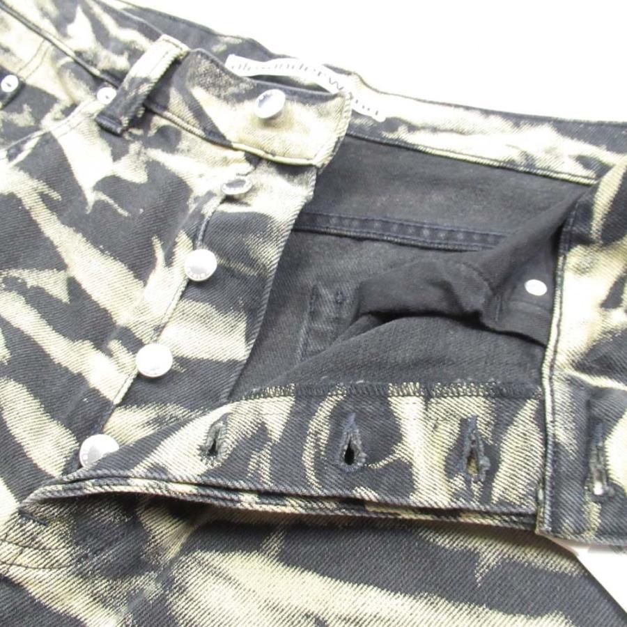 未使用 22ss alexanderwang アレキサンダーワン タイガーカモ ショーツ ハーフパンツ SKATER BOARD SHORT 30 カーキ 黒 メンズ 古着 中古 | alexanderwang | 03
