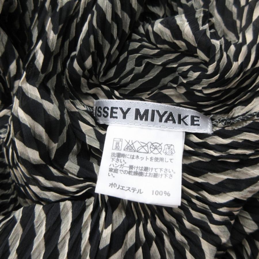 新品同様 02SS ISSEY MIYAKE イッセイミヤケ  ねじり プリーツ加工 ノースリーブ ワンピース ドレス ボーダー サイズ2 レディース 古着 中古 | ISSEY MIYAKE | 08