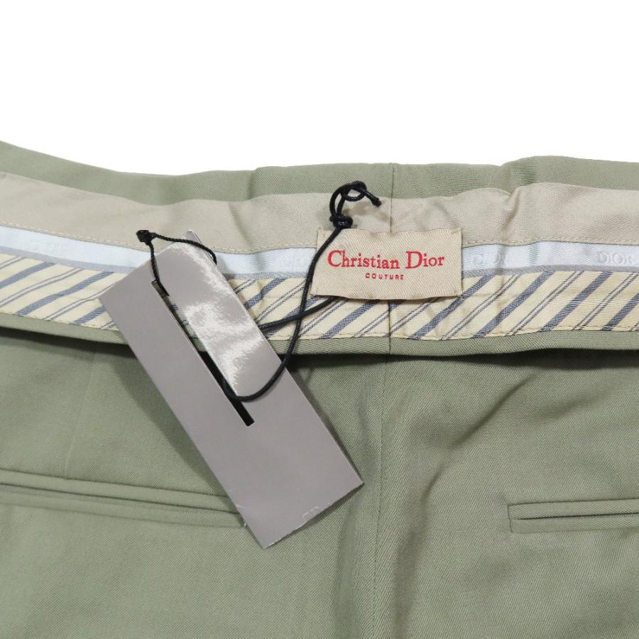 未使用 23SS DIOR クリスチャンディオール バミューダ タック ハーフパンツ インサイドアウトウエスト ウール 48 カーキ メンズ 古着 中古 USED 未使用 23SS DIOR クリスチャンディオール バミューダ タック ハーフ