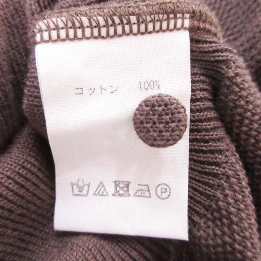 18ss JUN MIKAMI ジュンミカミ 鹿の子 ポロ ジャンプスーツ オールインワン コンビネゾン ノースリーブ 茶 ブラウン レディース 古着 中古 | JUN MIKAMI | 06