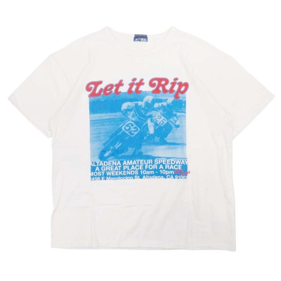 美品 MOTHER マザー グラフィックプリント Tシャツ 半袖 カットソー トップス クルーネック S アイボリー オフホワイト レディース 古着 中古 | mother