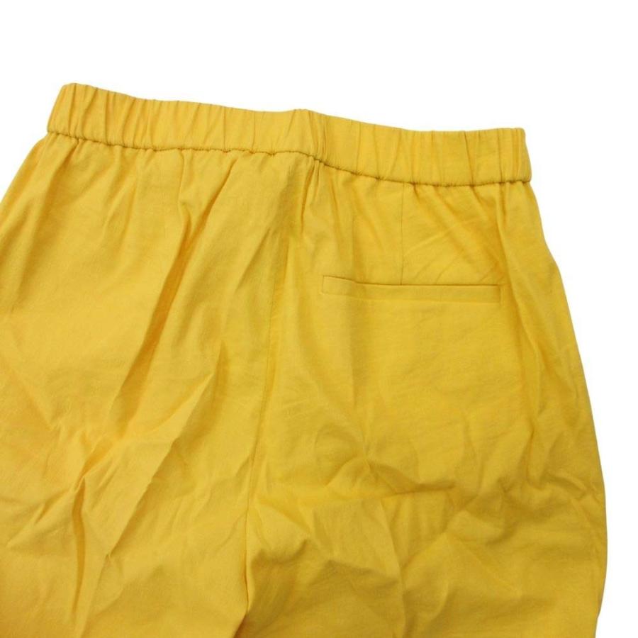 美品 21ss theory セオリー リネン センタープレス パンツ トラウザー スラックス イージーウエスト 00 黄 イエロー レディース 古着 中古 | theory | 04