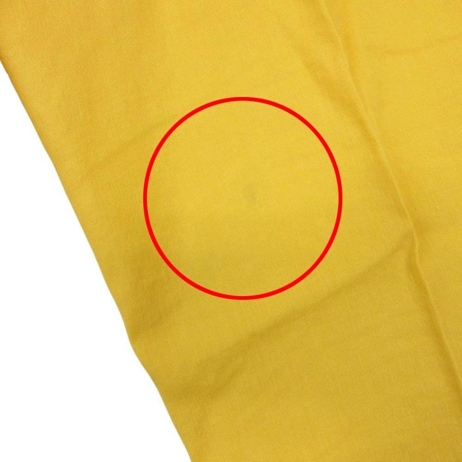 美品 21ss theory セオリー リネン センタープレス パンツ トラウザー スラックス イージーウエスト 00 黄 イエロー レディース 古着 中古 | theory | 07