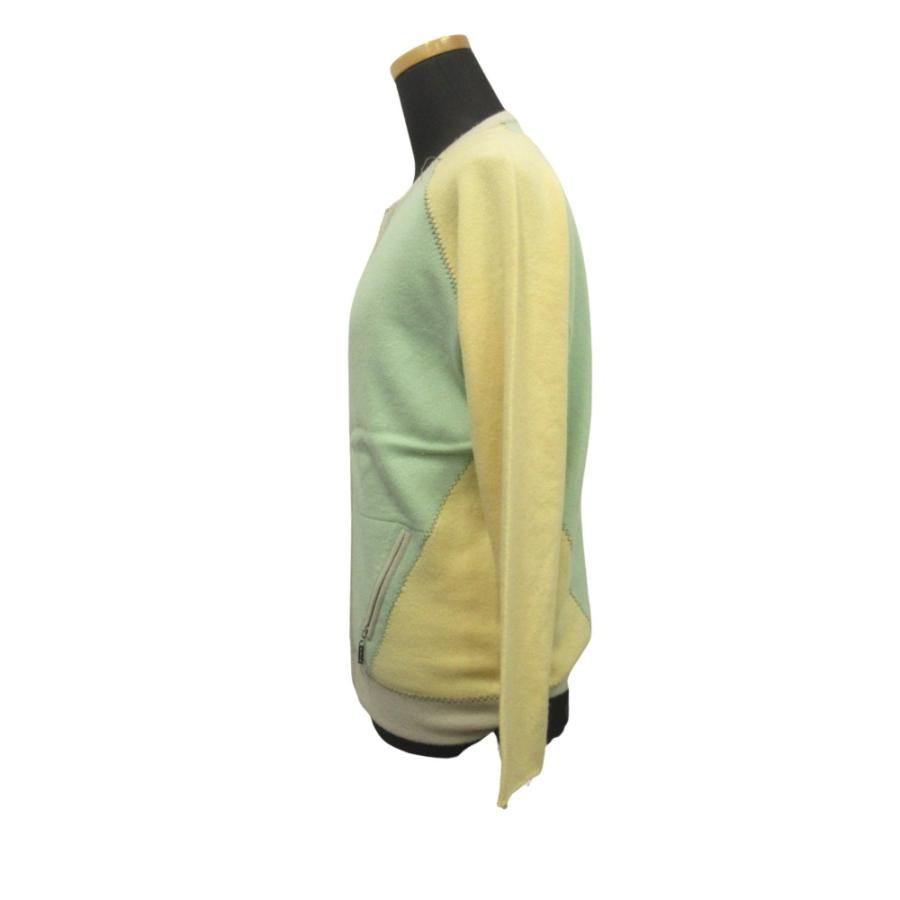 ERIC BOMPARD エリックボンパール カシミヤ100% アンサンブル ニット セーター ジャケット タンクトップ L グリーン イエロー レディース 古着 中古 |  | 03