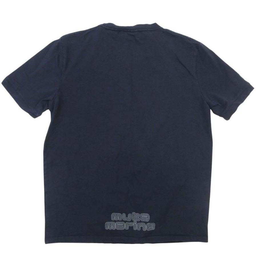 muta MARINE（ムータマリン） 良品 ロゴ プリント 半袖 クルーネック T 