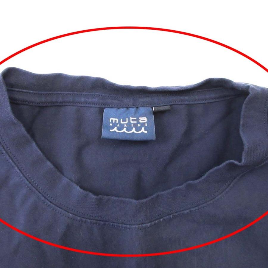 muta MARINE（ムータマリン） 良品 ロゴ プリント 半袖 クルーネック T