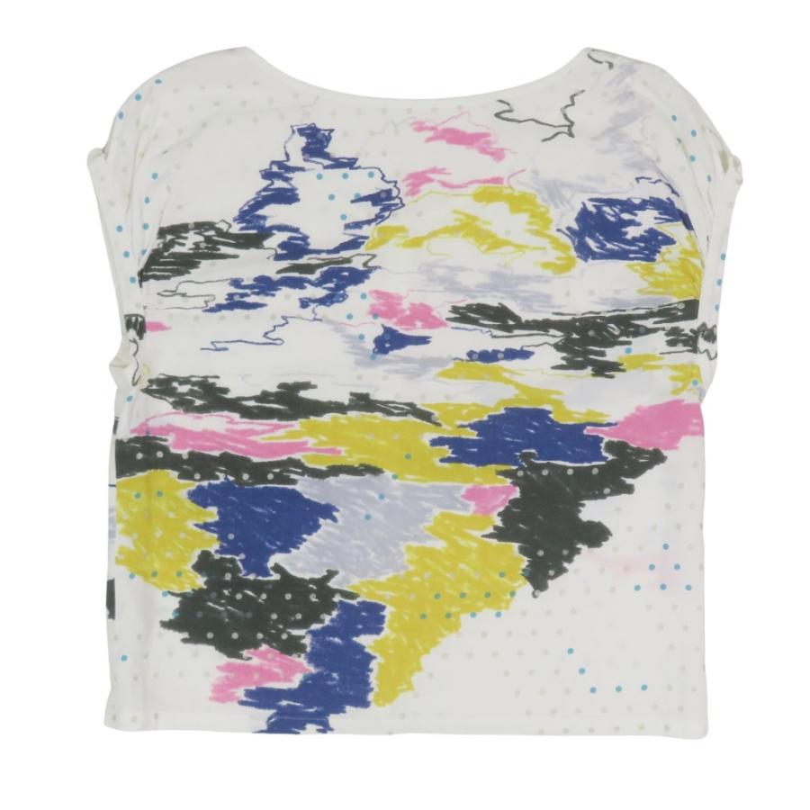 美品 mina perhonen ミナペルホネン mirage コットン ノースリーブ シャツ ブラウス ドット トップス カットソー 38 白 ホワイト レディース 古着 中古 | mina perhonen | 01