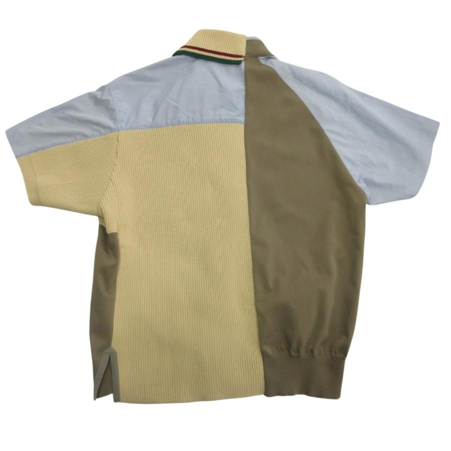kolor（カラー） 良品 21ss kolor 再構築 ドッキング S/S シャツ