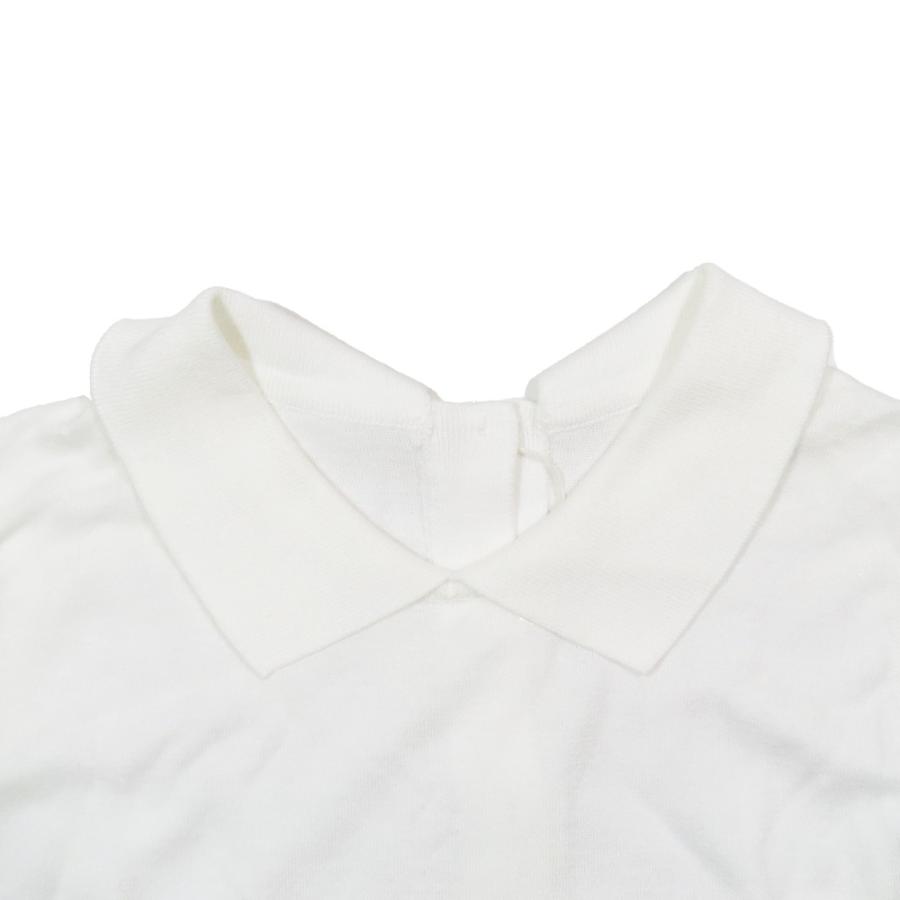 美品 JOHN SMEDLEY ジョンスメドレー GENNIE ジーニー 30G ノースリーブ ポロシャツ ニット セーター コットン ホワイト S レディース 古着 中古 | JOHN SMEDLEY | 02