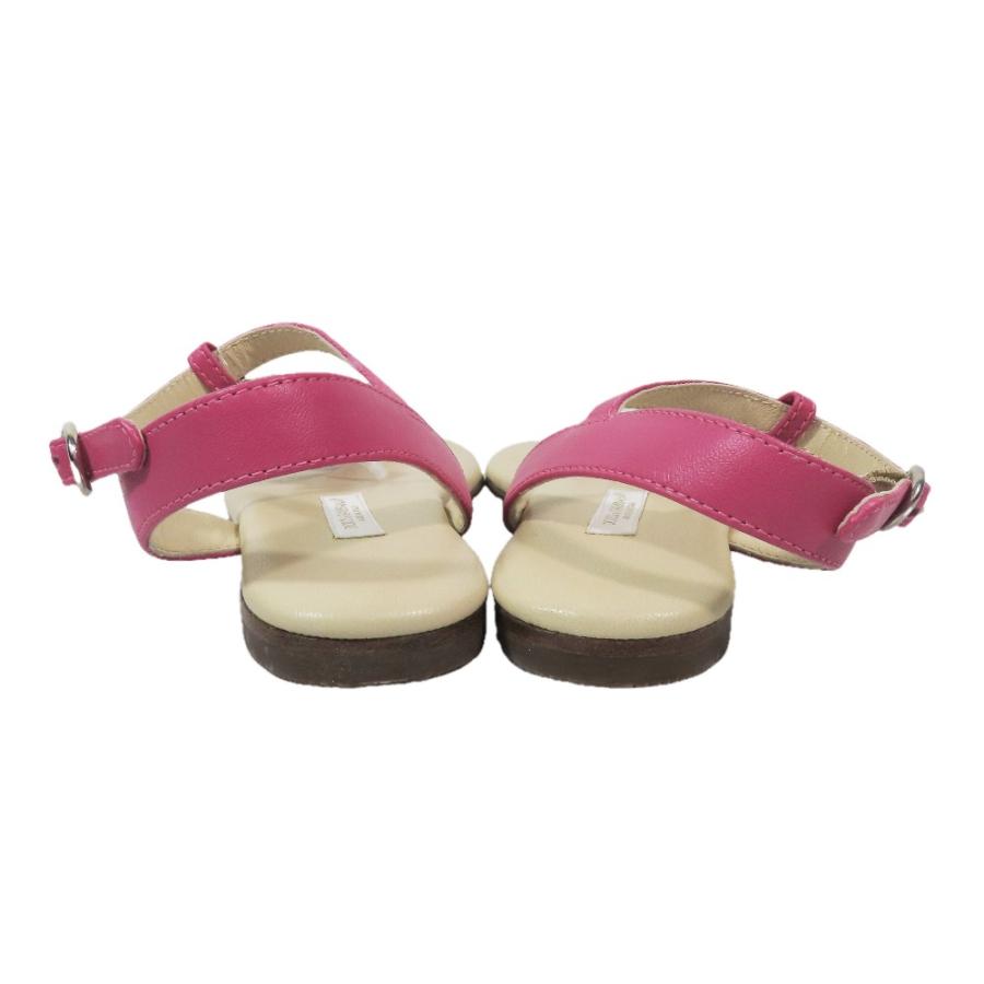 未使用 DOLCE&GABBANA ドルチェアンドガッバーナ キッズ 子供靴 サンダル フラワーモチーフ ビジュー シューズ 28 ピンク キッズ 古着 中古 | DOLCE&GABBANA | 02