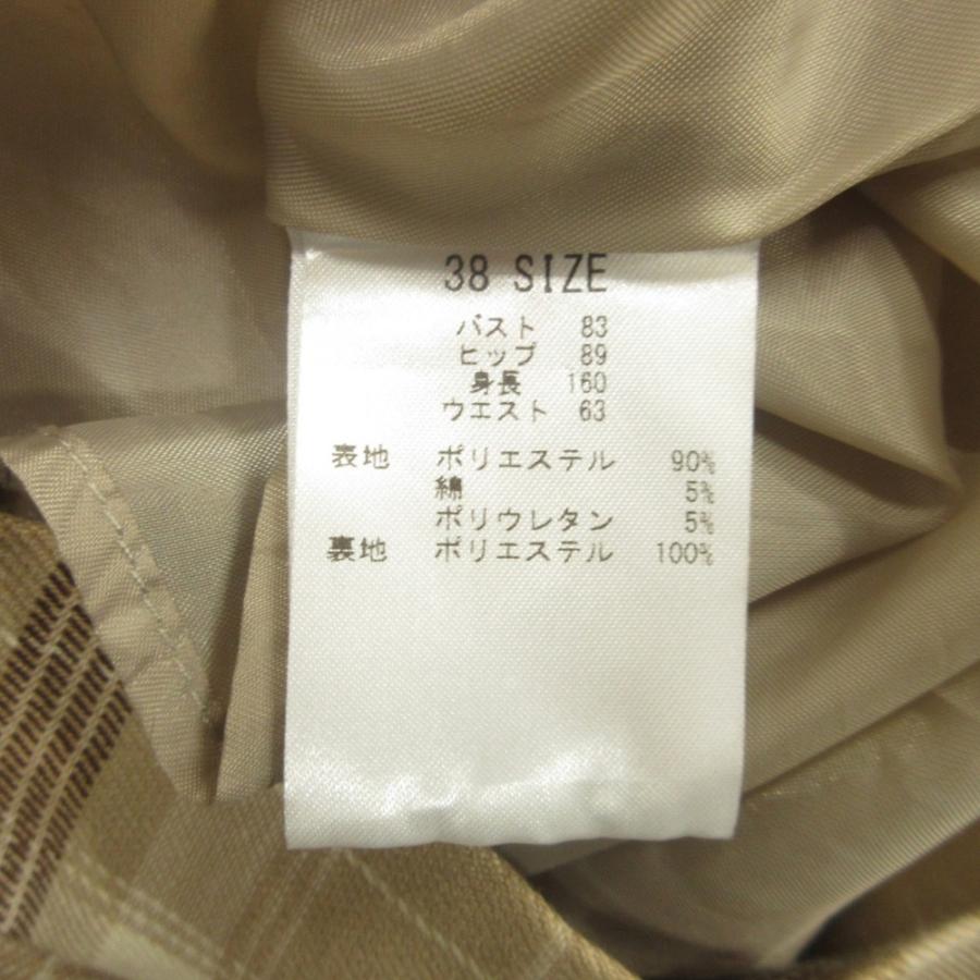 美品 LAISSE PASSE レッセパッセ セットアップ ノースリーブ カットソー ロング スカート チェック 38 ベージュ レディース 古着 中古 | LAISSE PASSE | 06