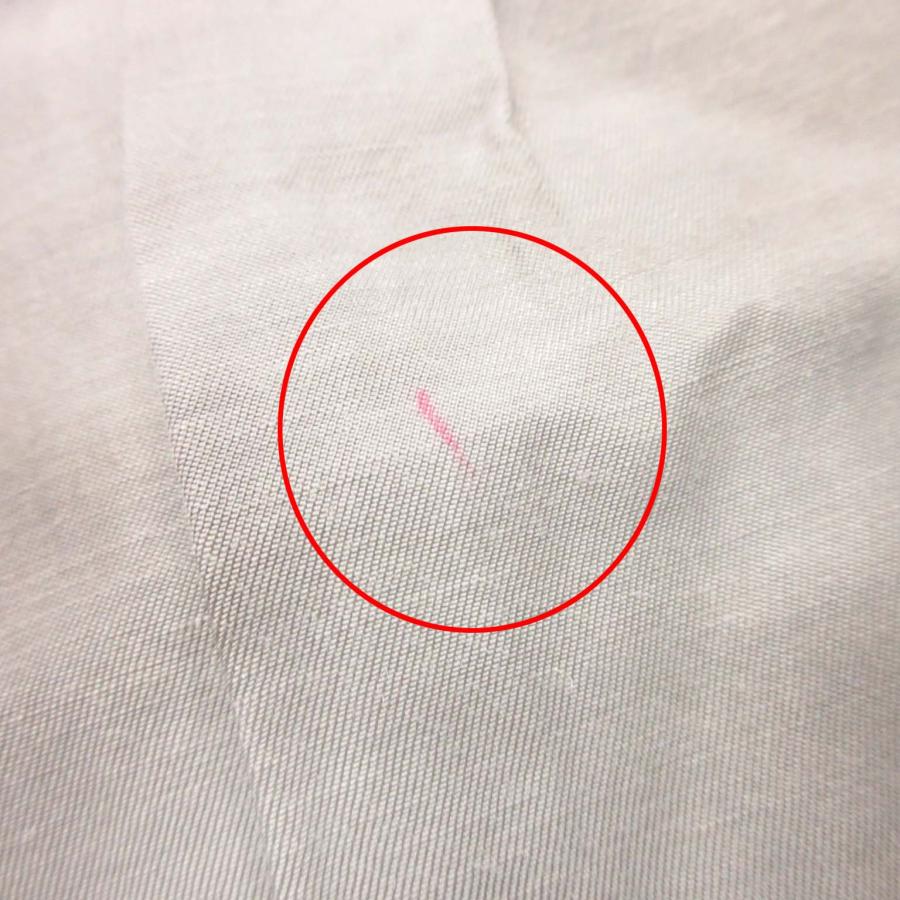 美品 TRUNK HIROKO KOSHINOトランク ヒロココシノ ワイドストレート パンツ ボトムス 薄手 ベルト付き リネン混 38 グレー レディース 古着 中古 |  | 06