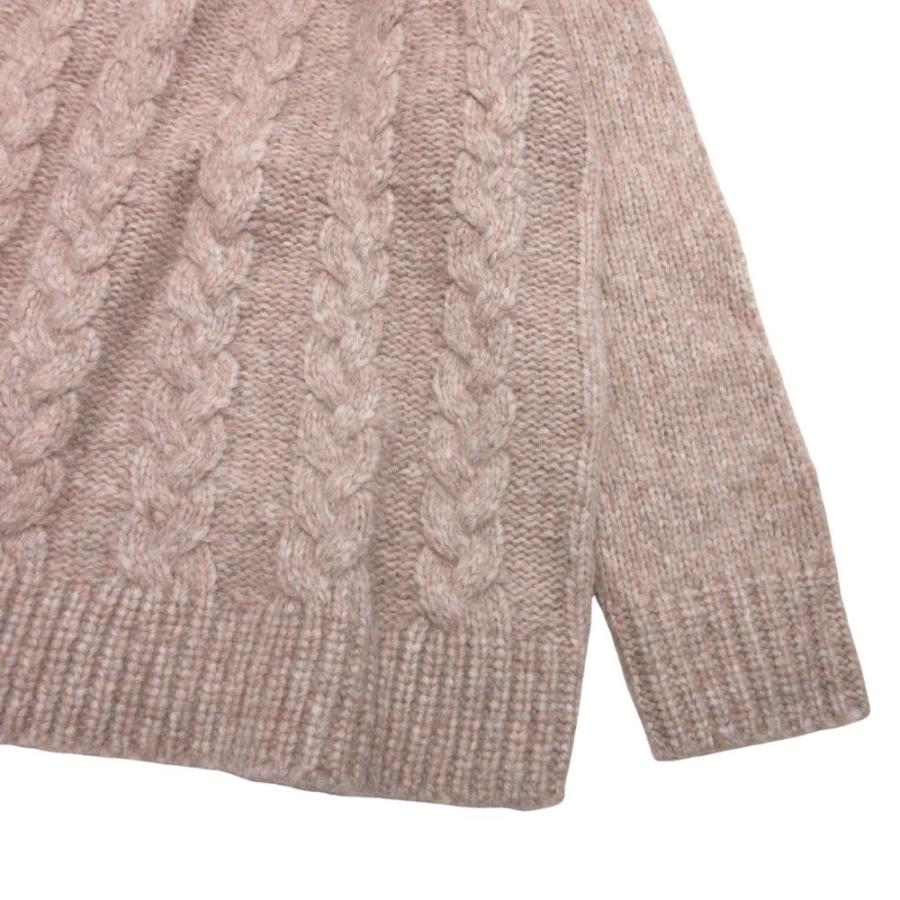 美品 MACKINTOSH LONDON マッキントッシュロンドン ケーブル編み アルパカ ローゲージ ニット セーター 46 ベージュ レディース 古着 中古 | Mackintosh | 03