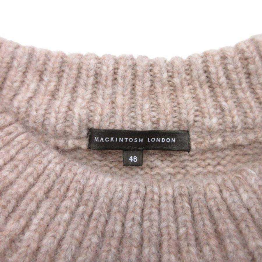 美品 MACKINTOSH LONDON マッキントッシュロンドン ケーブル編み アルパカ ローゲージ ニット セーター 46 ベージュ レディース 古着 中古 | Mackintosh | 05