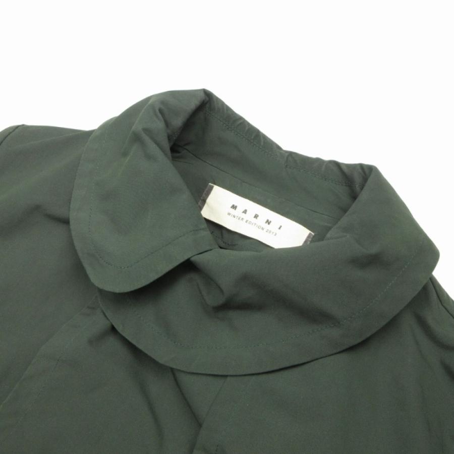 美品 15AW MARNI マルニ トレンチコート ジャケット ブルゾン アウター ベルト タフタ 42 緑 グリーン レディース 古着 中古 | MARNI | 02