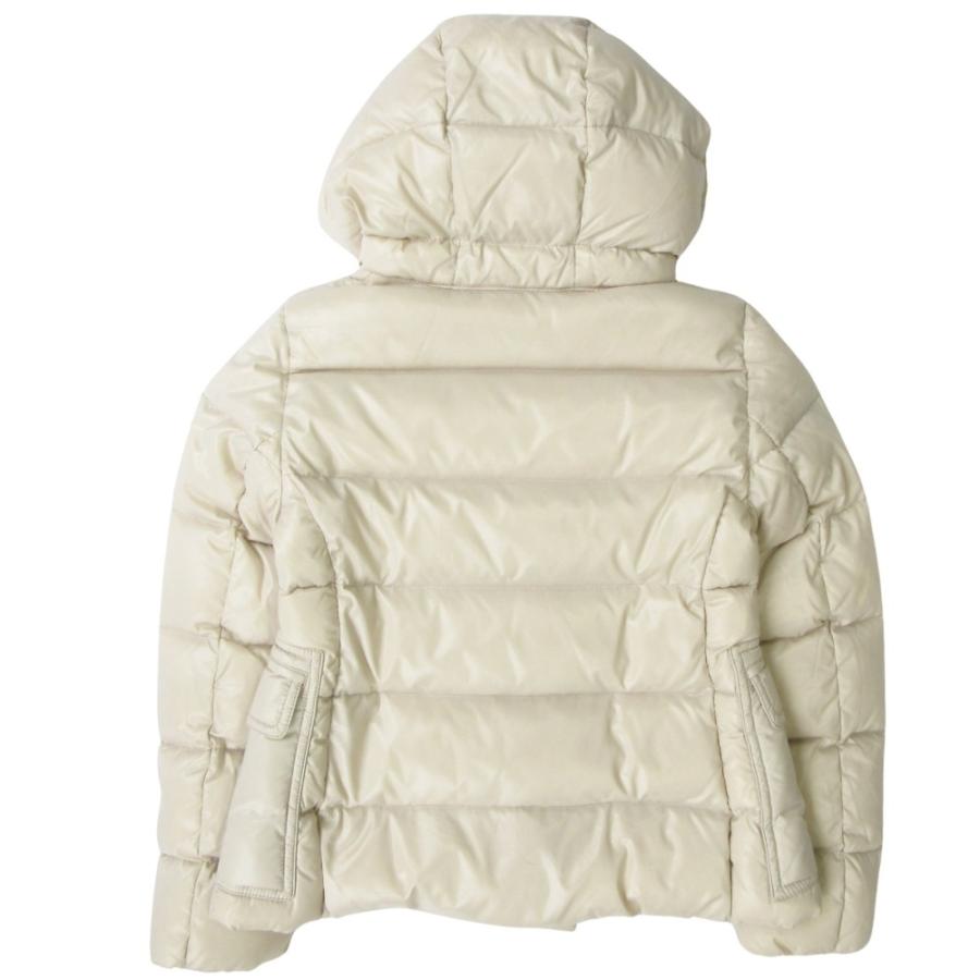 良品 MONCLER モンクレール ダウン ジャケット ブルゾン コート ジャンパー フード ジップアップ G32-003 サイズ130 アイボリー キッズ 古着 中古 | MONCLER | 01