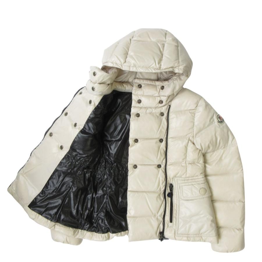 良品 MONCLER モンクレール ダウン ジャケット ブルゾン コート ジャンパー フード ジップアップ G32-003 サイズ130 アイボリー キッズ 古着 中古 | MONCLER | 02
