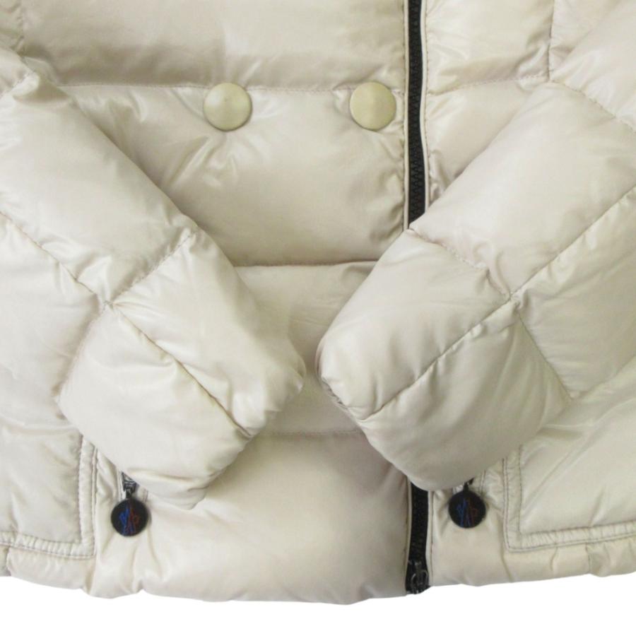 良品 MONCLER モンクレール ダウン ジャケット ブルゾン コート ジャンパー フード ジップアップ G32-003 サイズ130 アイボリー キッズ 古着 中古 | MONCLER | 05
