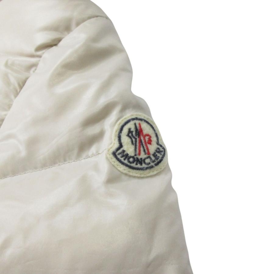 良品 MONCLER モンクレール ダウン ジャケット ブルゾン コート ジャンパー フード ジップアップ G32-003 サイズ130 アイボリー キッズ 古着 中古 | MONCLER | 07