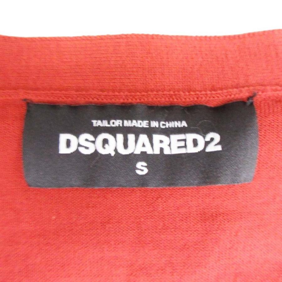 美品 15aw DSQUARED2 ディースクエアード カーディガン Vネック 長袖 羽織 カットソー ウール 羊毛 S オレンジ系 テラコッタ 赤茶 メンズ 古着 中古 | DSQUARED2 | 05