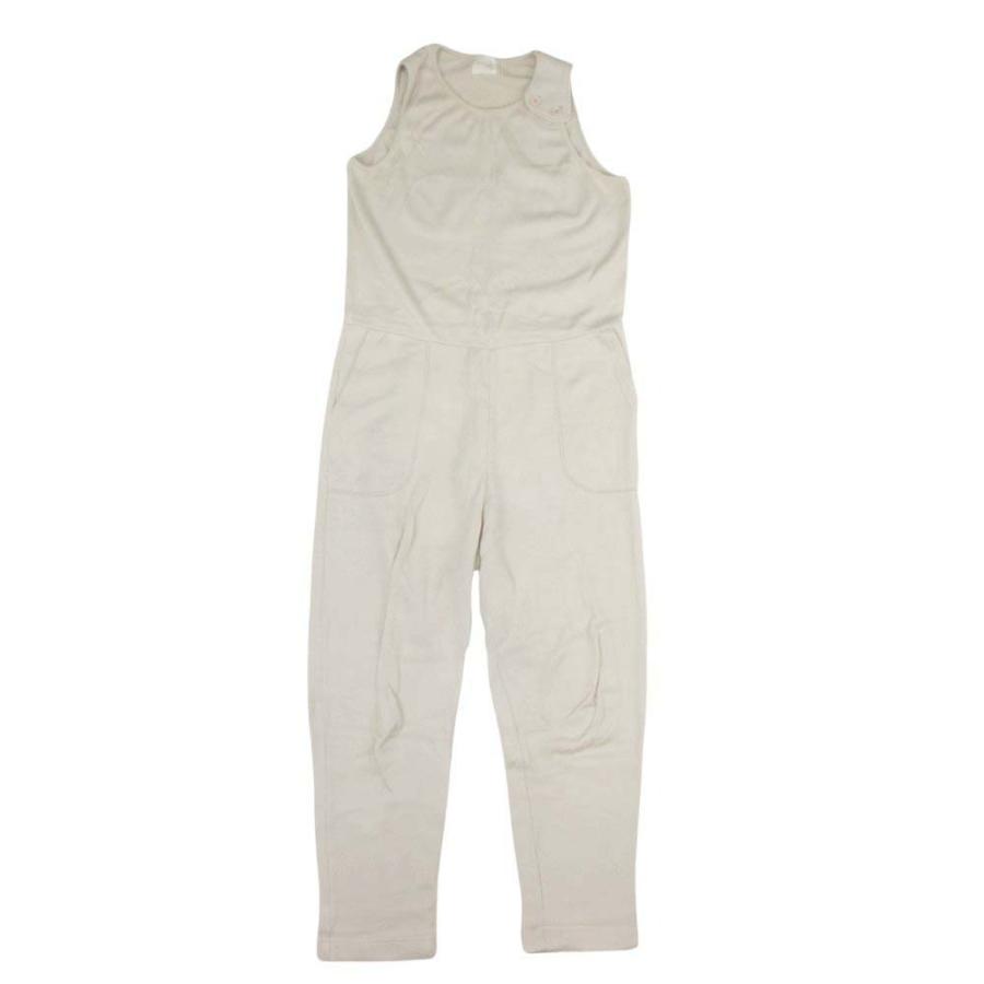 美品 20aw jonnlynx ジョンリンクス オールインワン サロペット ジャンプスーツ コンビネゾン ノースリーブ 裏毛 F アイボリー レディース 古着 中古 | Jonnlynx
